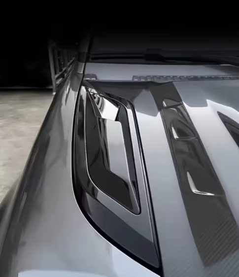 Gloss Black Bonnet Vents