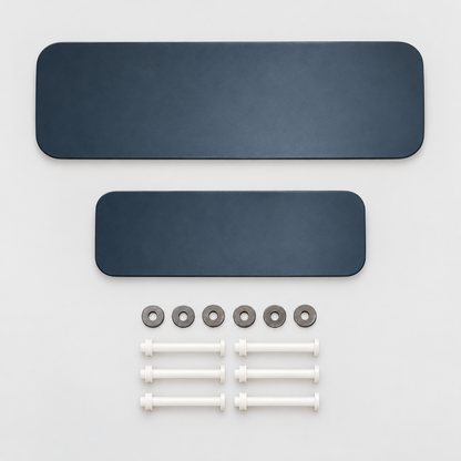 Tweedelige achterklep-afdekset Defender L663, blauwgrijs – digitale studiobewerking