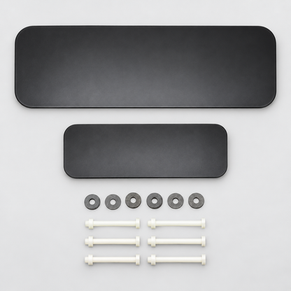 Tweedelige achterklep-afdekset Defender L663, matzwart – digitale studiobewerking