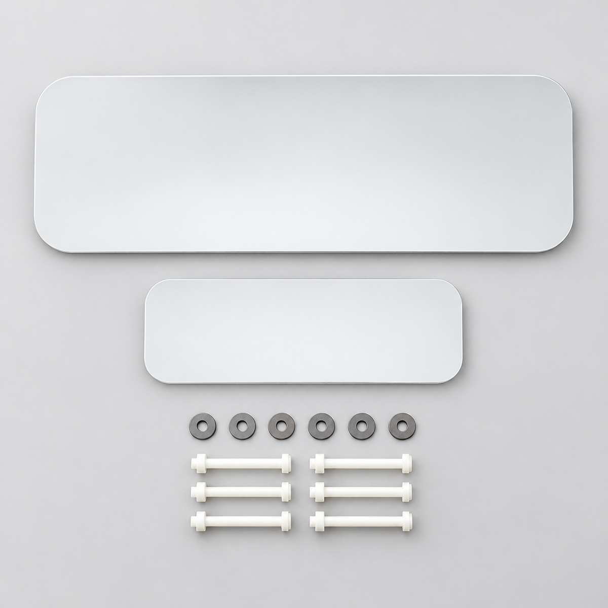 Tweedelige achterklep-afdekset Defender L663, wit – digitale studiobewerking