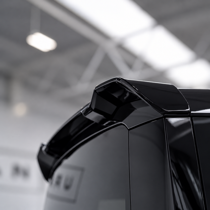 Defender L663 dakspoiler — Hoogglans zwart