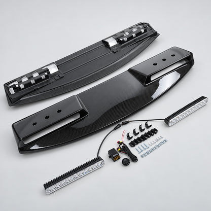 Carbonlook daklichtset – schuin overzicht