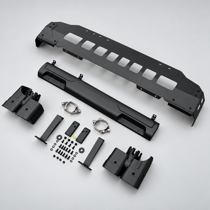 Defender 90/110 uitlaatsierstukset – set – digitale studiobewerking